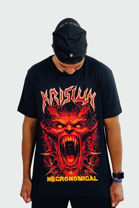 Camiseta Manga Curta Krisiun Necronomical