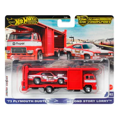Hot Wheels Team Transport '73 Plymounth Duster & Second Story Lorry - Car Culture