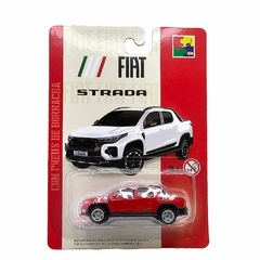 Miniatura Fiat Strada Vermelho - Escala 1/64 Metal - CKS Brinquedos