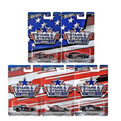 Hot Wheels 2024 Stars & Stripes Series Set 5 Miniaturas - GRT01
