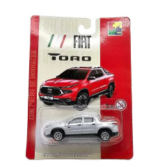 Miniatura Fiat Toro Prata - Escala 1/64 Metal - CKS Brinquedos