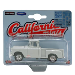 Miniatura 1955 Chevy Stepside - Branco - California Minis - comprar online