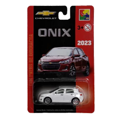Miniatura 2023 Chevrolet Onix Hatchback - Branco - CKS Toys - comprar online