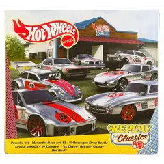Hot Wheels Replay The Classics - Pack com 7 Miniaturas