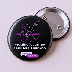 Botton Preto 2 - Contra violência