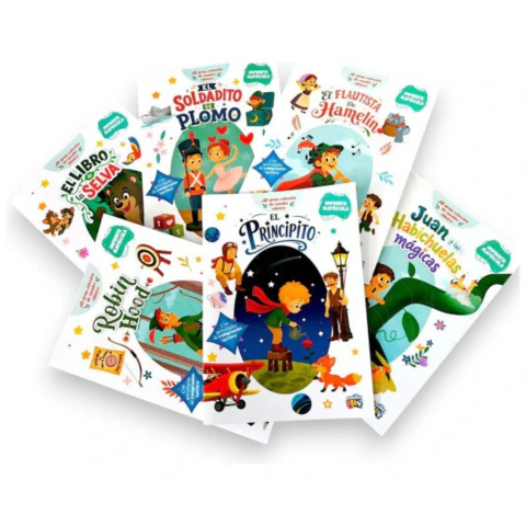 Kit Coleccion De Cuentos 6 Clasicos Infantiles Ed School Fun
