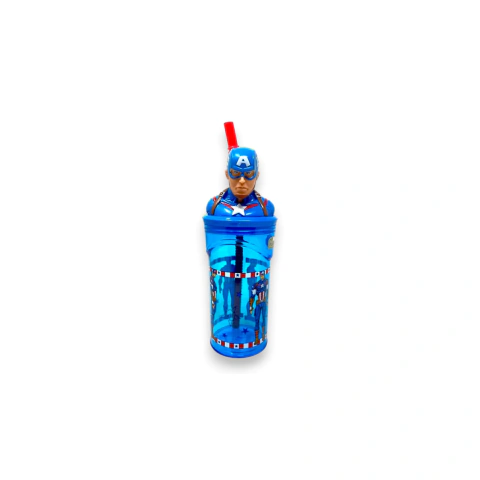 Vaso acrilico infantil 3D con sorbete 360ml STOR