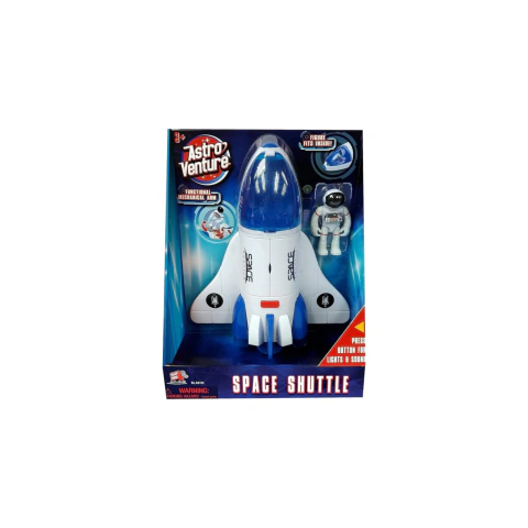 Nave Space Shuttle + astronauta con luz y sonido ASTRO VENTURE