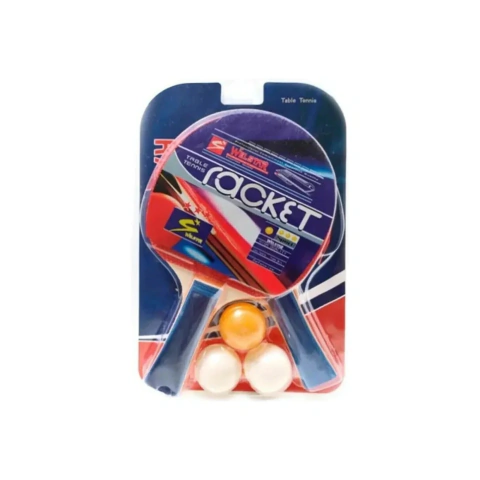 Set Ping Pong Cat 200 2 Paletas y 3 Pelotitas RACKET