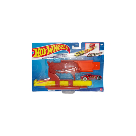Lanzador de mano Hot Wheels + 1 Autito MATTEL