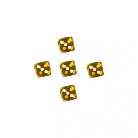 5 Dados de acrilico 15mm