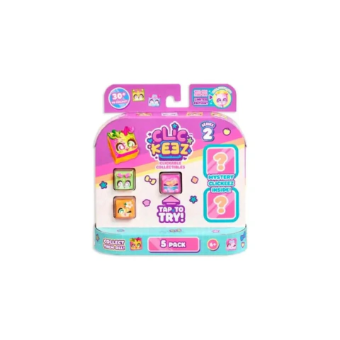Clic Keez Series 2 Pack 3 llaveros fidget sensorial + 2 sorpresa