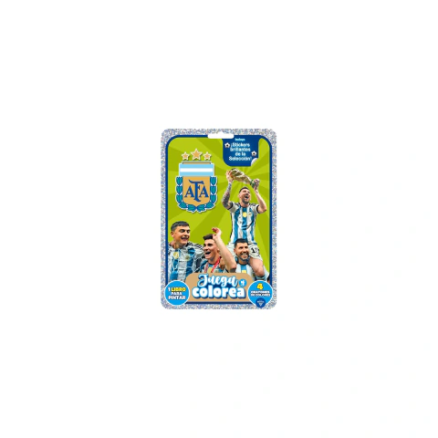 Juega y colorea Seleccion Argentina crayones + stickers ED VERTICE