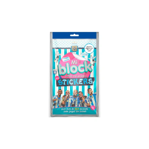 Mi Block Seleccion argentina para colorear + stickers ED VERTICE