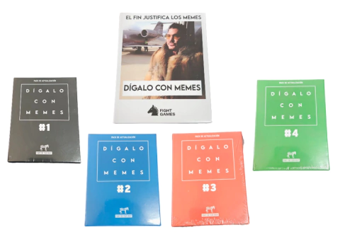 Digalo Con Memes + Expansion 1 2 3 & 4 Combo Juego Cartas Party Game