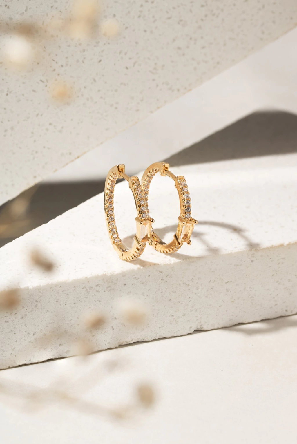 Argola Cristal Morganita 20MM