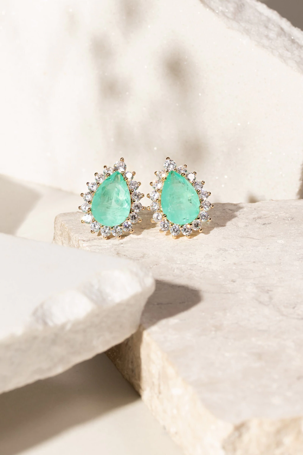 Brinco Gota Turmalina Zircônia