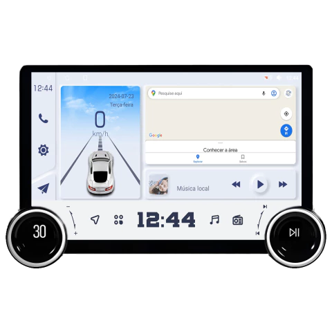 Central Multimidia Universal 13pol Android Octacore Carplay 6gb 128gb - comprar online