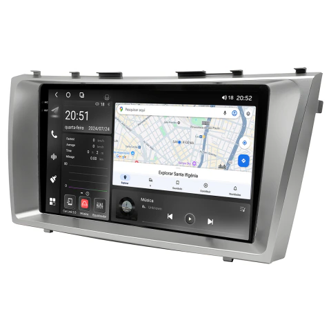 Multimídia Camry 08/11 9pol Octacore Android Carplay 6/128gb Wifi