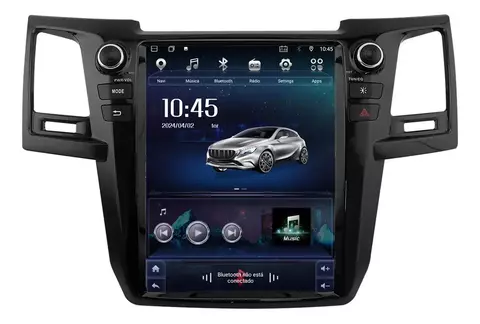 Central Multimidia Tesla Especifica Navpro Hilux 06/16 Octacore Carplay Android Auto 4gb 64gb