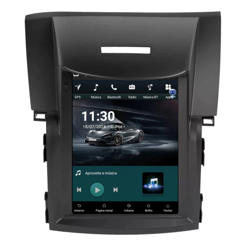 Central Multimidia Tesla CRV 12/16 9,7pol Android Carplay 2gb 32gb - comprar online