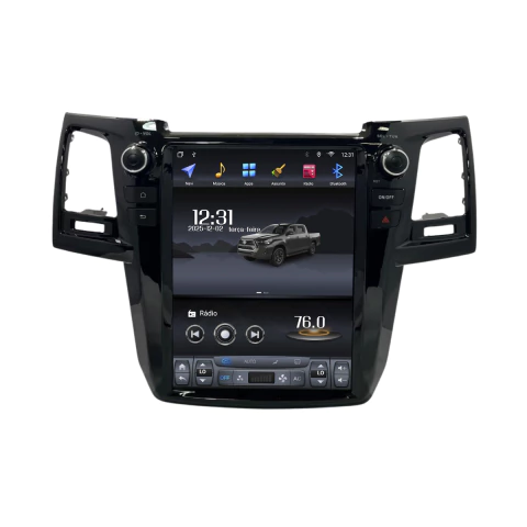 Central Multimídia Tesla Específica Hilux SW4 05/16 12,1pol Android Auto Carplay Octacore 6gb 128gb Digital - comprar online