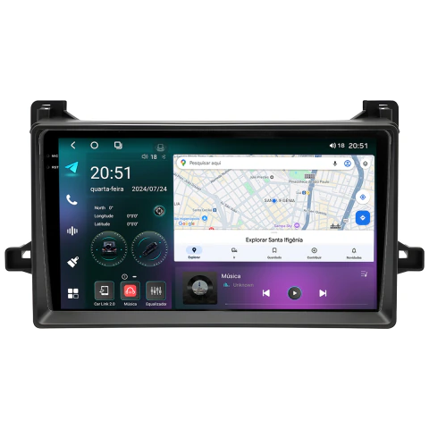 Multimídia Prius 16/21 9pol Octacore Android Carplay 4/64gb GPS