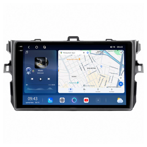 Central Multimídia Corolla 08/13 9pol Octacore Android Carplay 12/256gb - comprar online