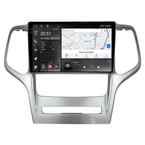 Multimídia Grand Cherokee 10/13 9pol Octacore Android Carplay 6/128gb Wifi