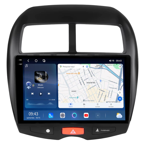 Central Multimídia ASX 10/16 9pol Octacore Android Carplay 12/256gb - comprar online
