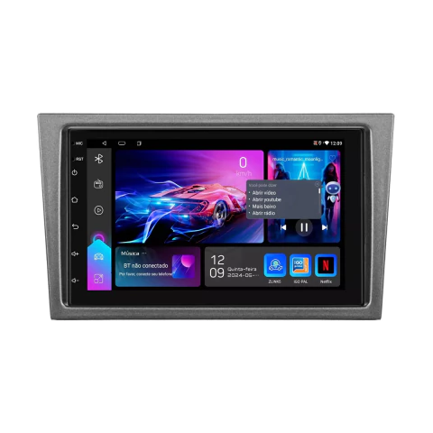 Central Multimídia Corsa / Meriva / Montana / Vectra 02/10 Qled 7p Android Auto Carplay Octacore 4gb 64gb - comprar online