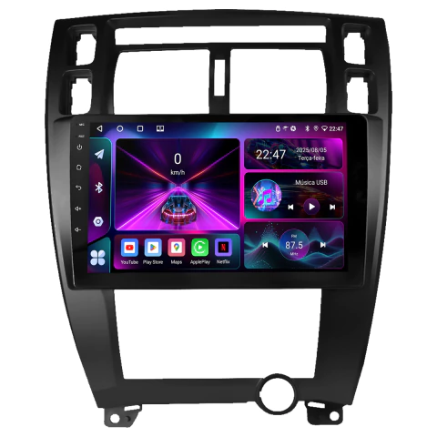 Central Multimidia Tucson 06/16 9p Android 14 Carplay 2gb 64gb - comprar online
