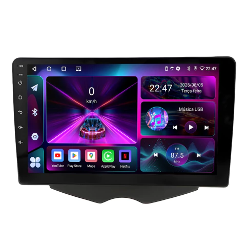 Central Multimídia Veloster 2011 a 2013 Quadcore 9p Android Auto e Carplay