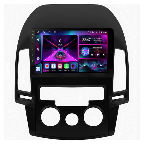 Central Multimidia I30 08/13 9p Android 14 Carplay 2gb 64gb - comprar online