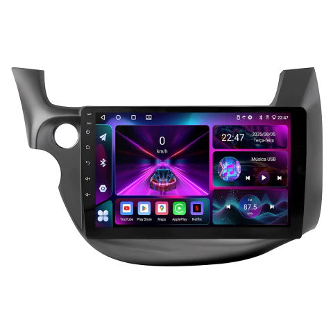Central Multimidia Fit 09/14 9p Android 14 Carplay 2gb 64gb - comprar online