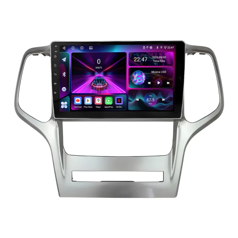 Central Multimídia Grand Cherokee 2010 a 2013 Quadcore 9p Android Auto e Carplay - comprar online