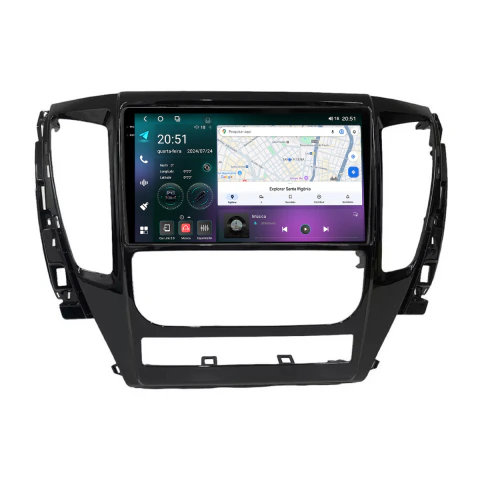 Multimídia Pajero Sport 18/20 9pol Octacore Android Carplay 4/64gb GPS
