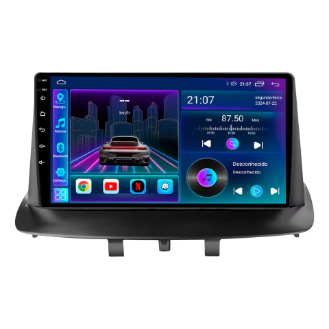 Central Multimídia Uppertech Fluence 11/18 9pol Octacore Android Carplay 6/128gb - comprar online