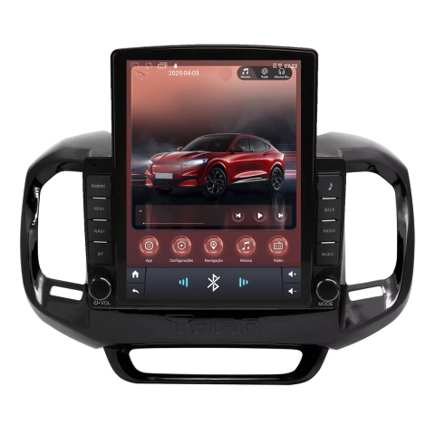 Central Multimidia Fiat Toro 2016 a 2021 9p Android Auto e Carplay