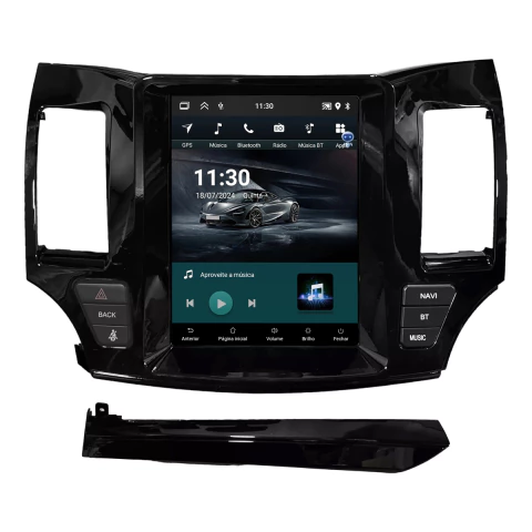 Central Multimidia Tesla Lancer 09/15 9,7pol Android Carplay 2gb 32gb - comprar online