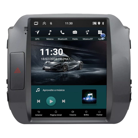 Central Multimidia Tesla Sportage 11/15 9,7pol Android Carplay 2gb 32gb - comprar online