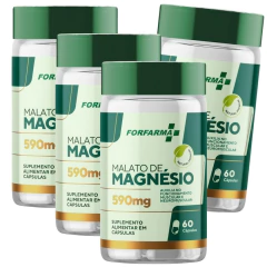 Malato de Magnésio 590mg (4 unidades) 240 Cáps Forfarma - comprar online