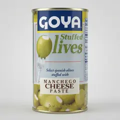 Aceitunas Rellenas de queso Manchego Goya 149gr. - tienda online