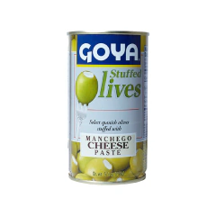 Aceitunas Rellenas de queso Manchego Goya 149gr.