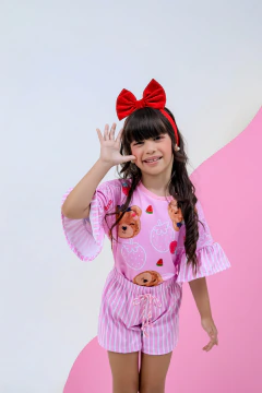 Conjunto maju (ursinha morangos) - comprar online