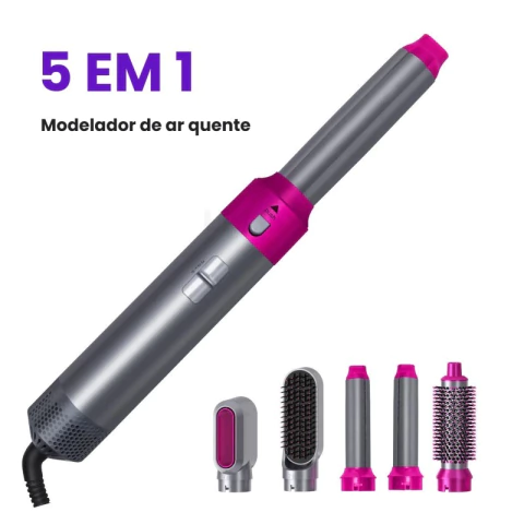 CabeloPerfeito 5in1™ – Seca, Alisa e Modela em Minutos