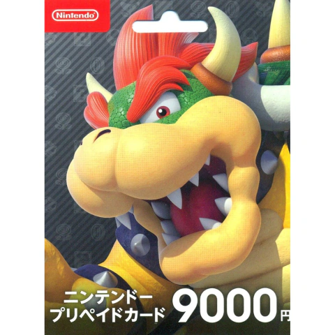 Tarjeta de Prepago de Nintendo de 9000 yenes