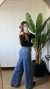 Wide leg azul Roma - comprar en línea