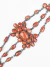 Coral vermelho e Prata de lei - pulseira antiga estilo étnico - Gallas Antiques & Design