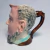 Majolica Francesa antiga de 1880 - jarra figurativa estilo Sarreguemines - Gallas Antiques & Design